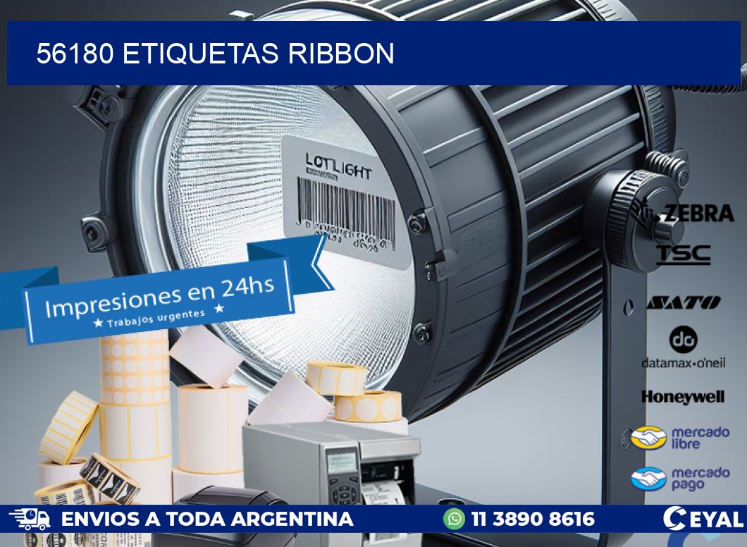 56180 ETIQUETAS RIBBON