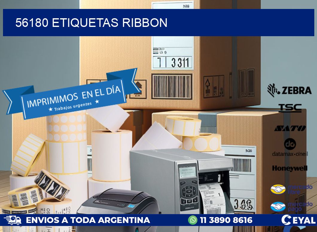 56180 ETIQUETAS RIBBON