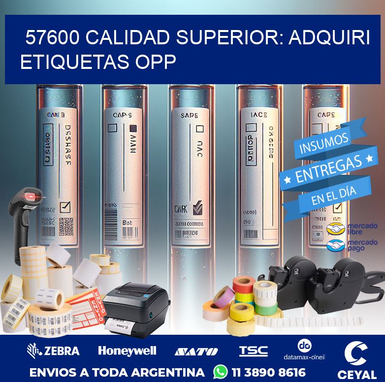 57600 CALIDAD SUPERIOR: ADQUIRI ETIQUETAS OPP