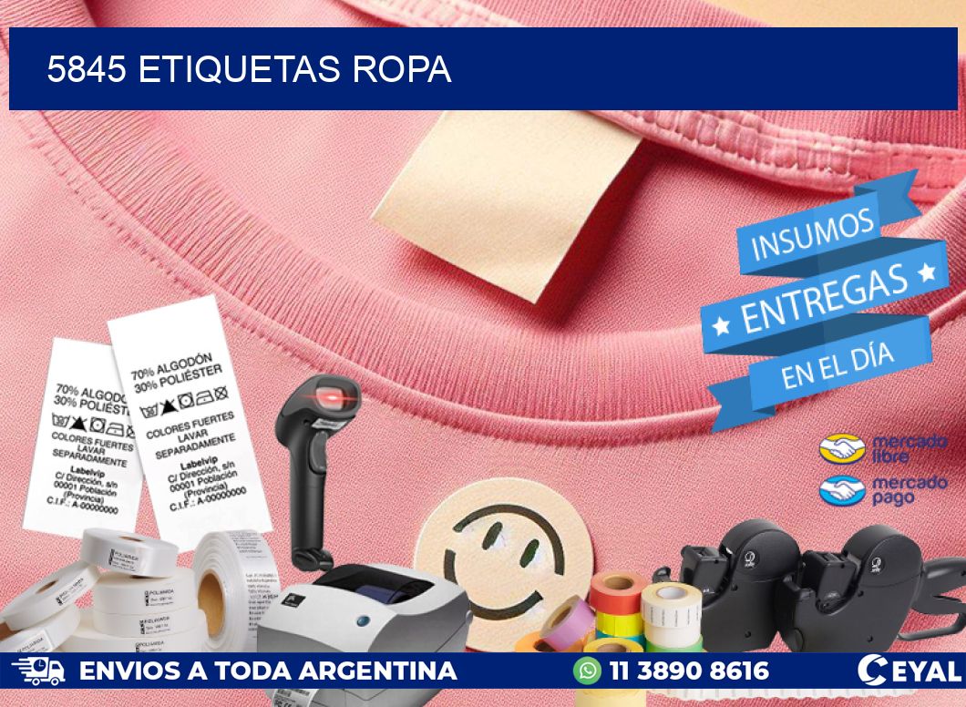 5845 ETIQUETAS ROPA