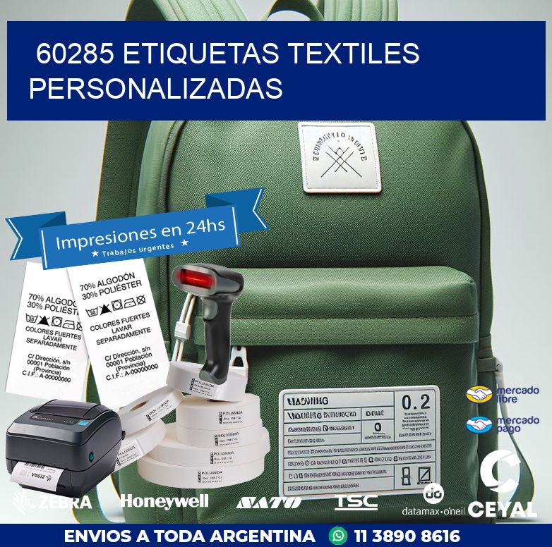 60285 ETIQUETAS TEXTILES PERSONALIZADAS