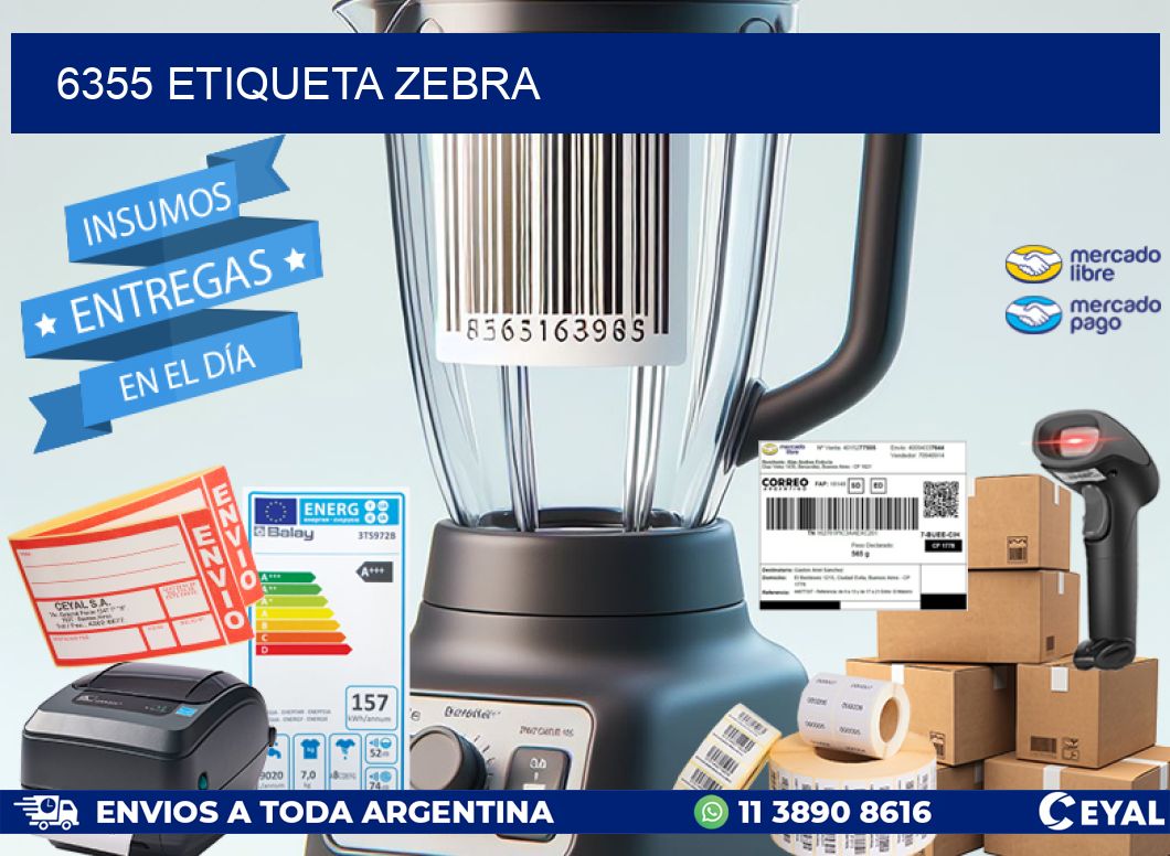 6355 etiqueta zebra