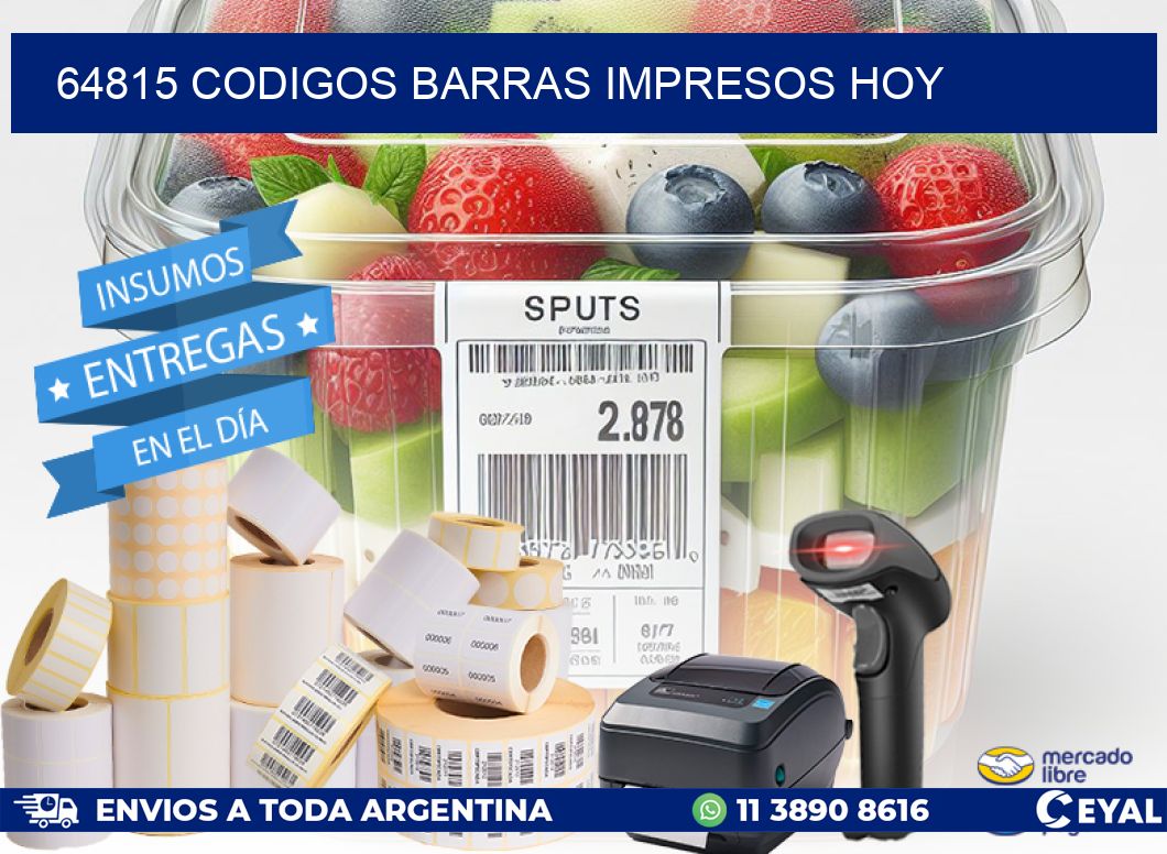 64815 codigos barras impresos hoy