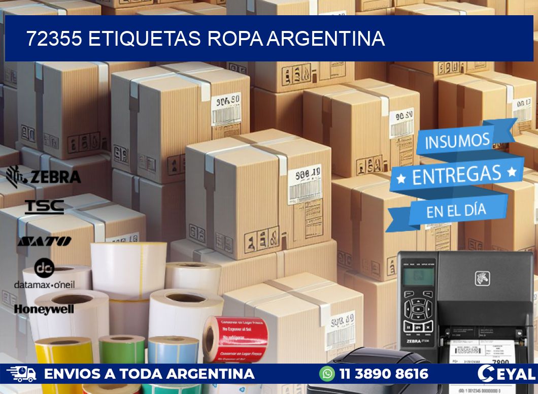 72355 ETIQUETAS ROPA ARGENTINA