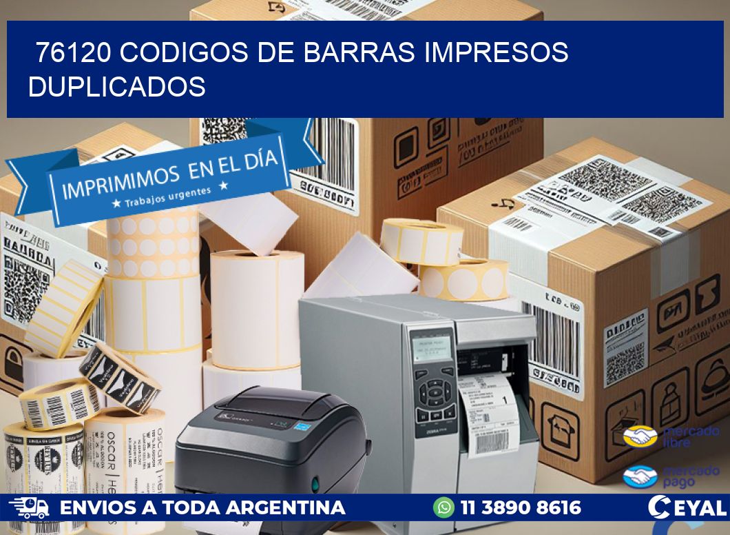 76120 codigos de barras impresos duplicados