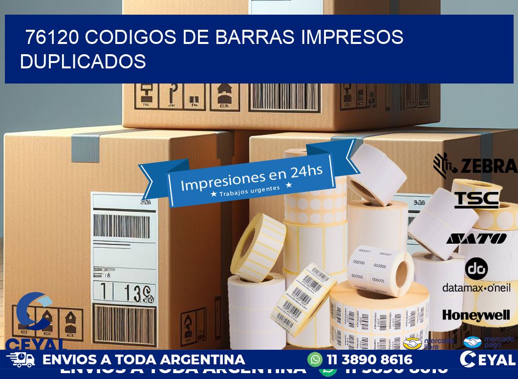 76120 codigos de barras impresos duplicados