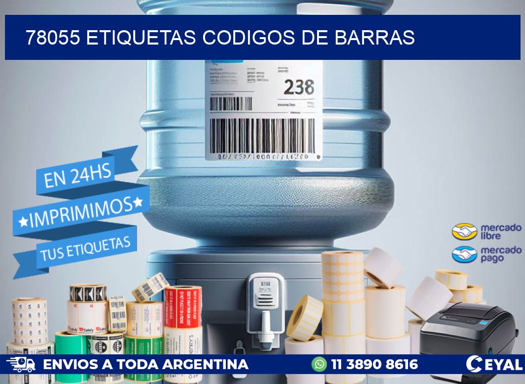 78055 etiquetas codigos de barras