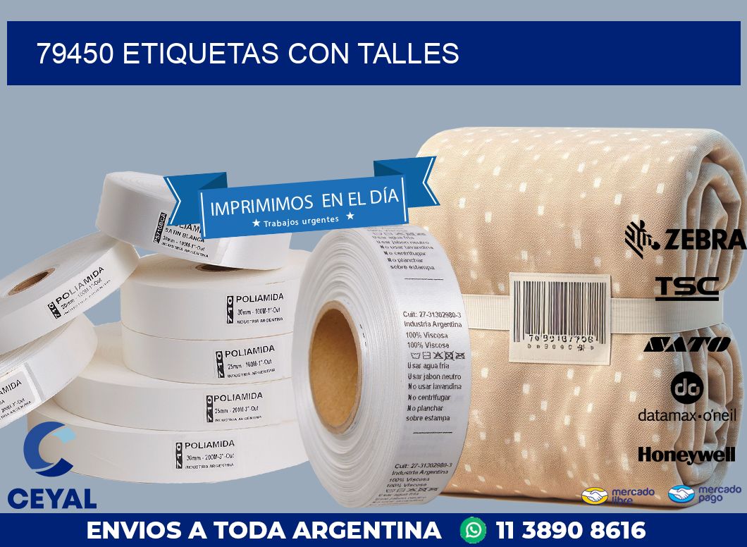 79450 ETIQUETAS CON TALLES