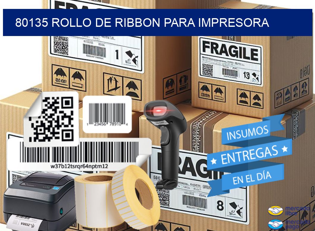 80135 ROLLO DE RIBBON PARA IMPRESORA