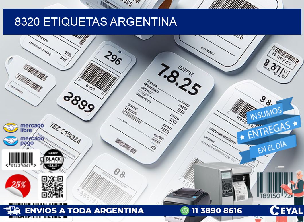 8320 ETIQUETAS ARGENTINA