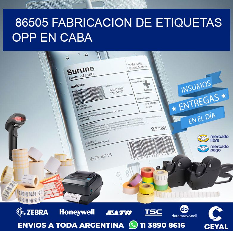 86505 FABRICACION DE ETIQUETAS OPP EN CABA