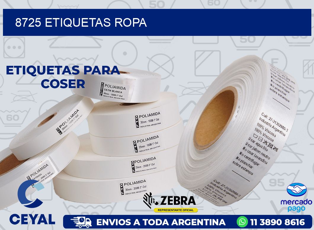 8725 ETIQUETAS ROPA