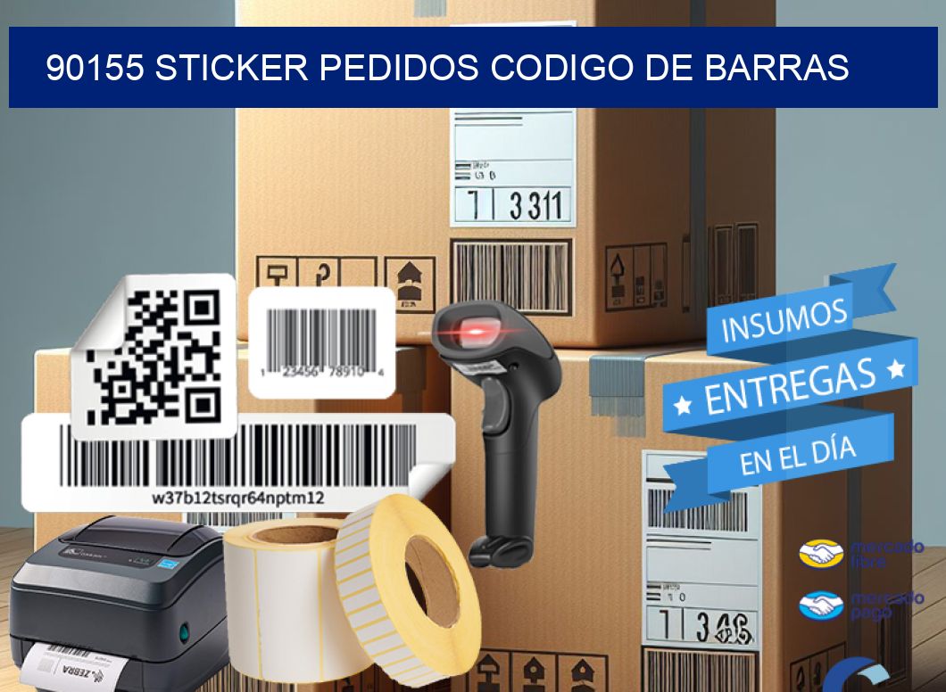 90155 STICKER PEDIDOS CODIGO DE BARRAS