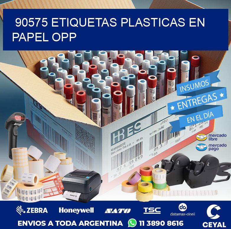 90575 ETIQUETAS PLASTICAS EN PAPEL OPP