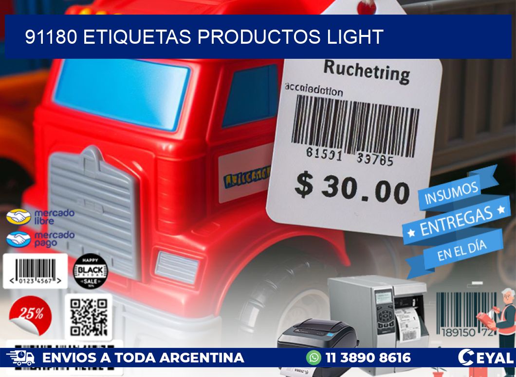 91180 Etiquetas productos light
