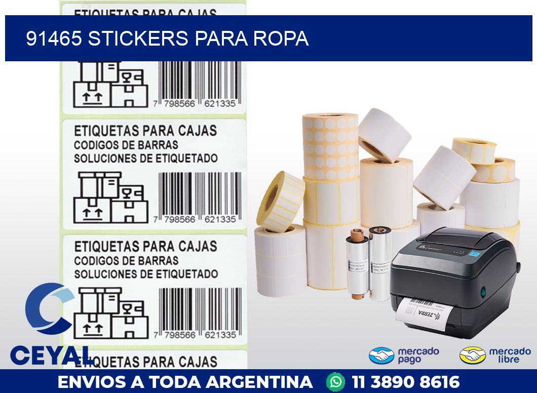 91465 STICKERS PARA ROPA