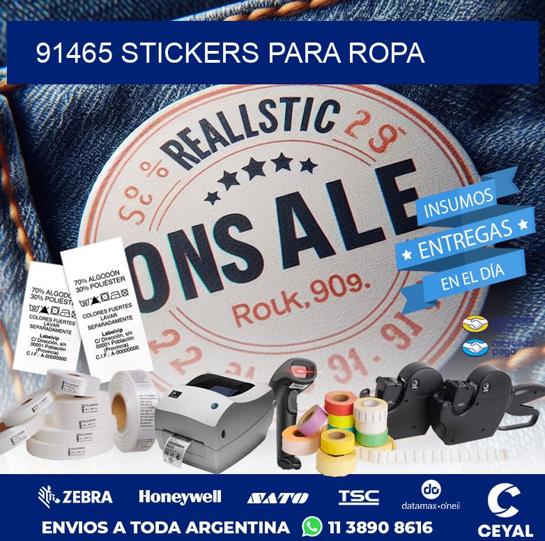91465 STICKERS PARA ROPA