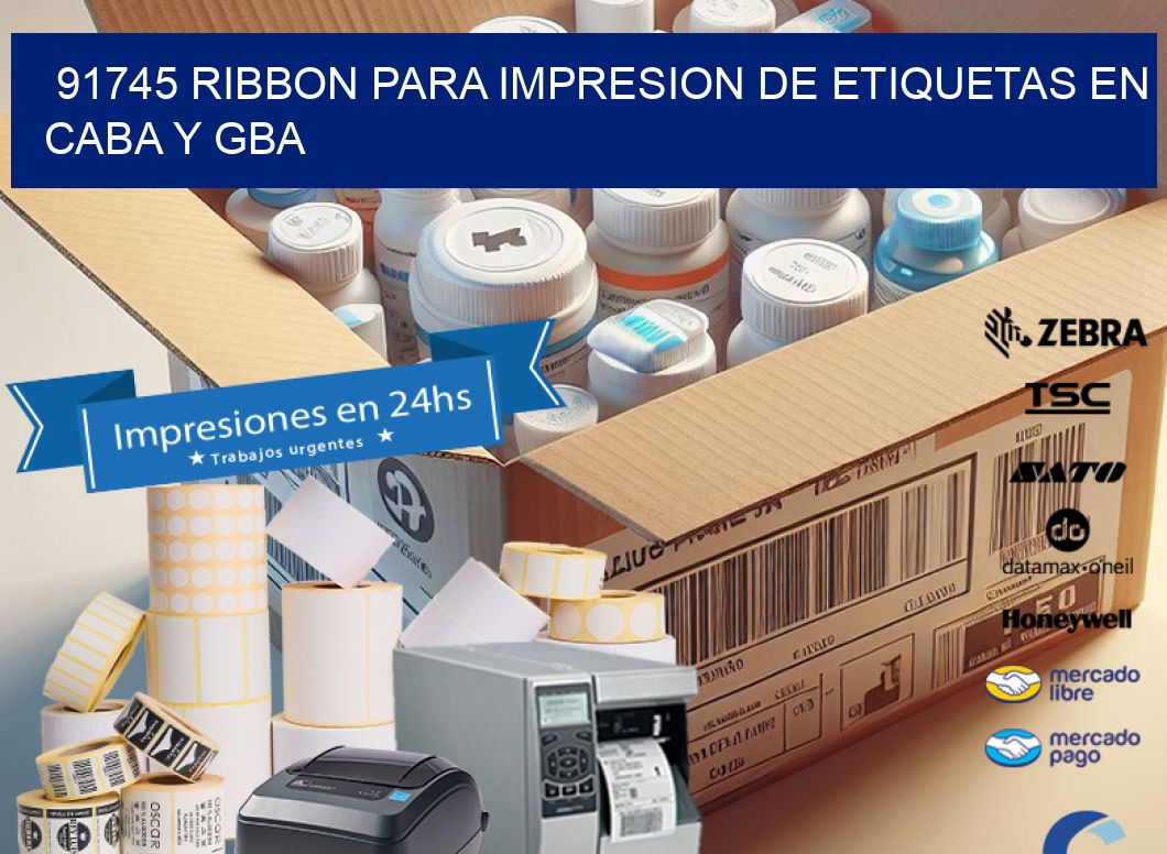 91745 RIBBON PARA IMPRESION DE ETIQUETAS EN CABA Y GBA