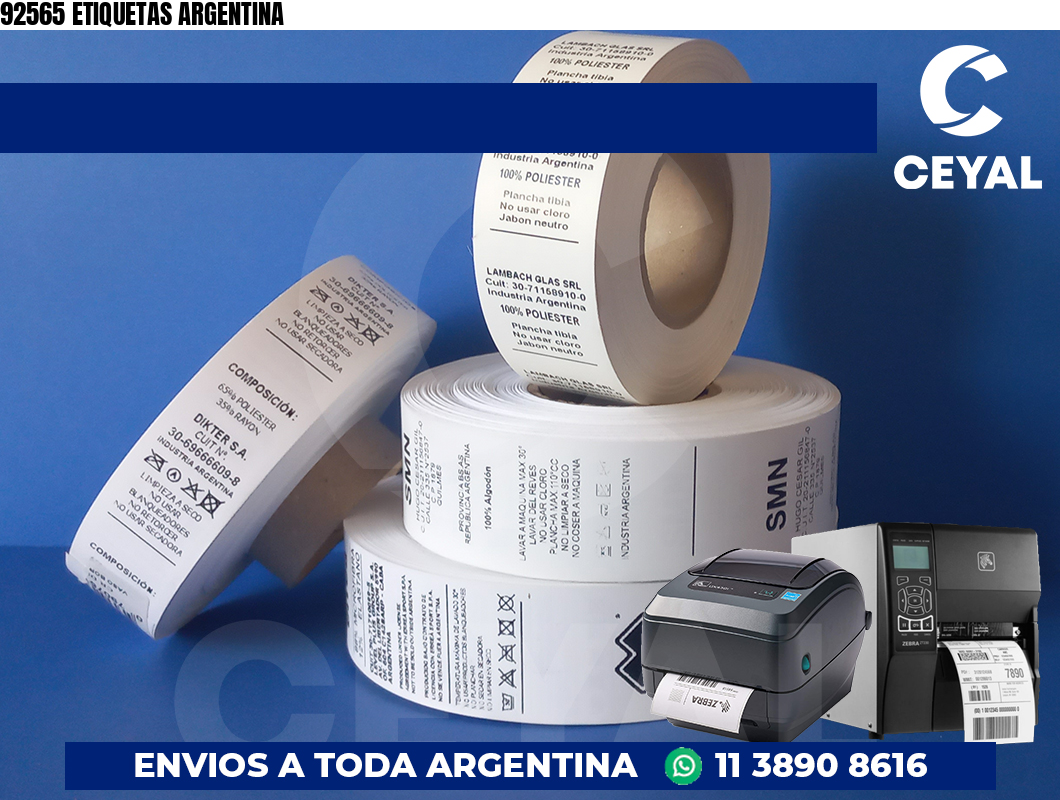 92565 ETIQUETAS ARGENTINA