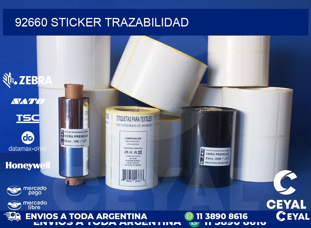 92660 STICKER TRAZABILIDAD