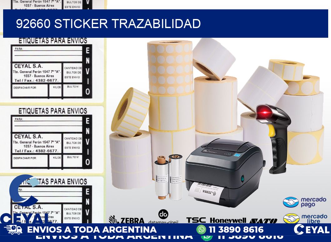 92660 STICKER TRAZABILIDAD