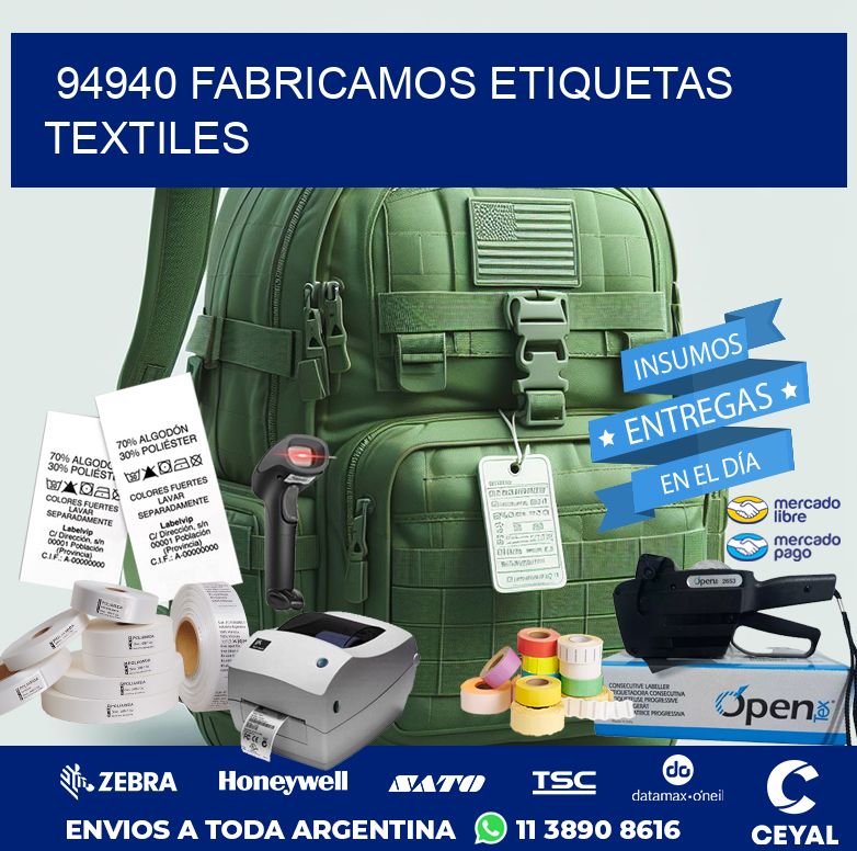 94940 FABRICAMOS ETIQUETAS TEXTILES