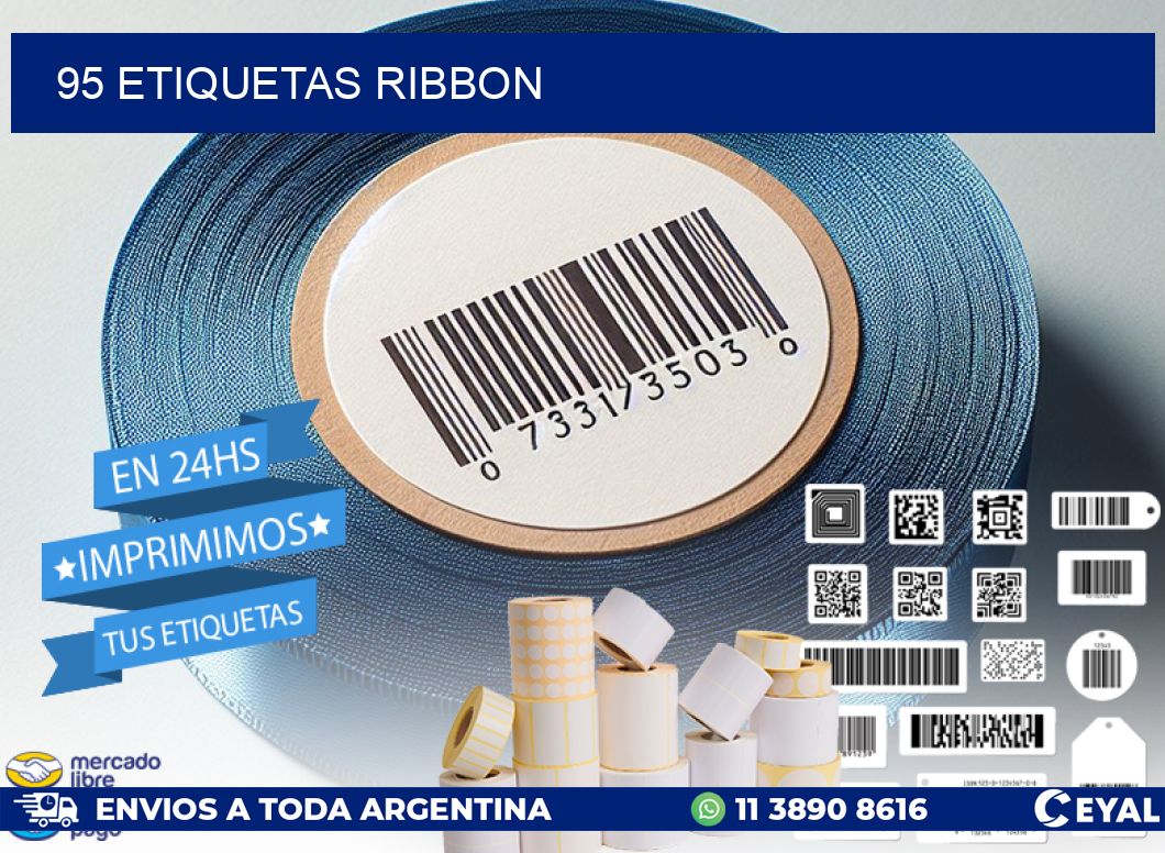 95 ETIQUETAS RIBBON