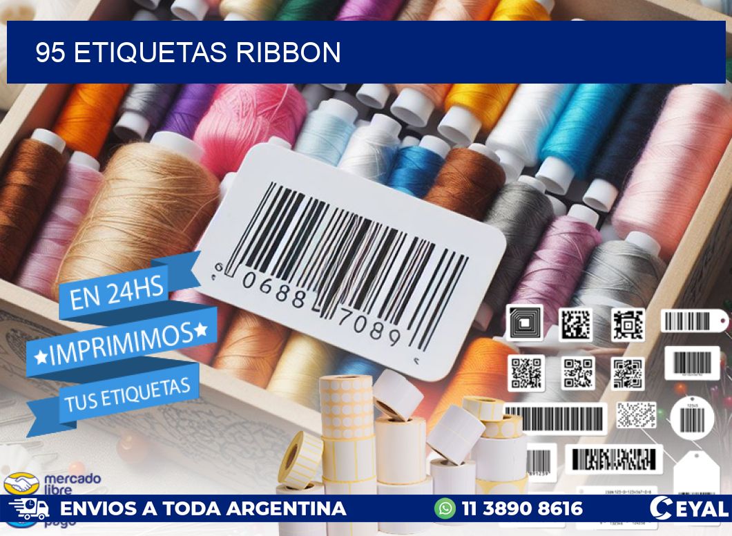 95 ETIQUETAS RIBBON