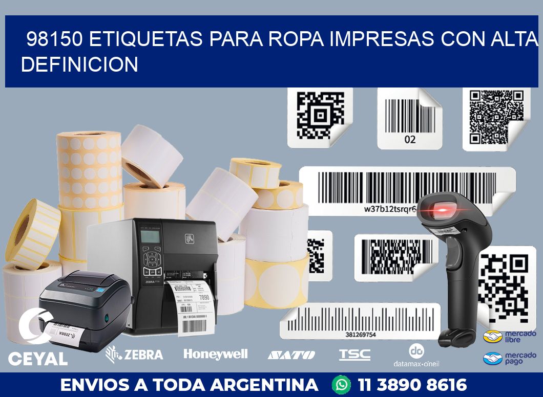 98150 ETIQUETAS PARA ROPA IMPRESAS CON ALTA DEFINICION