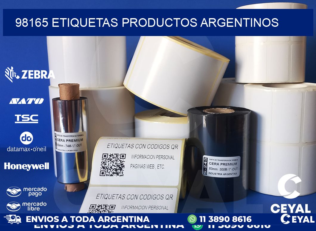98165 Etiquetas productos argentinos