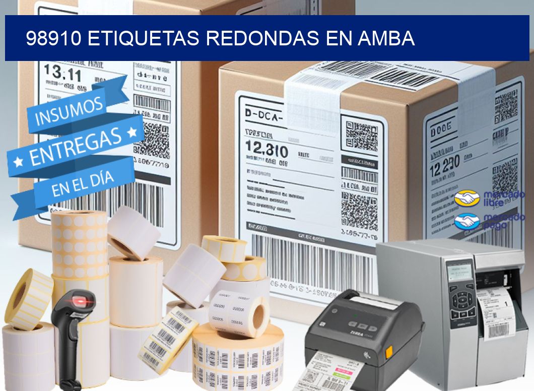 98910 ETIQUETAS REDONDAS EN AMBA