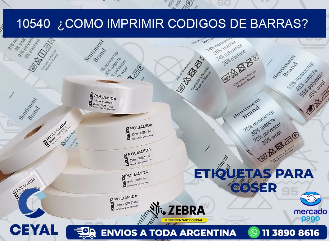 10540  ¿COMO IMPRIMIR CODIGOS DE BARRAS?