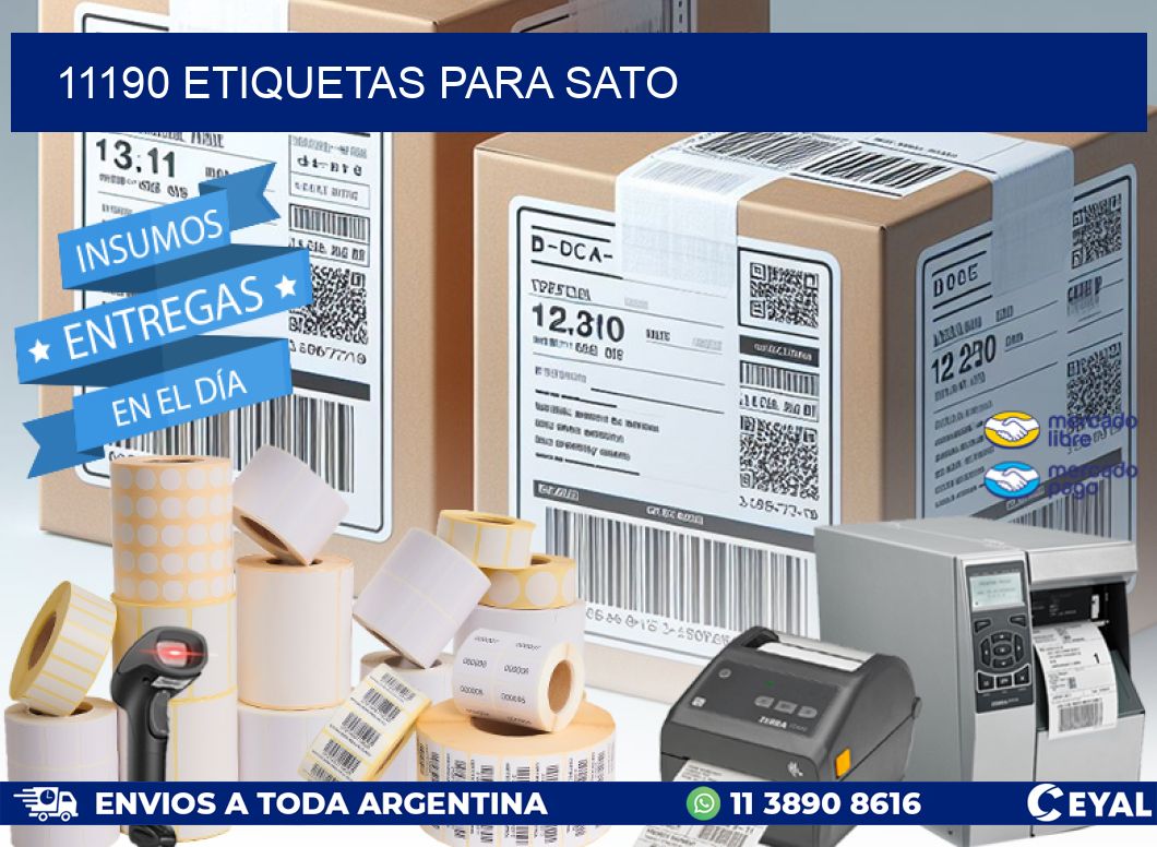 11190 ETIQUETAS PARA SATO