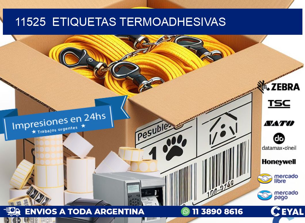 11525  ETIQUETAS TERMOADHESIVAS