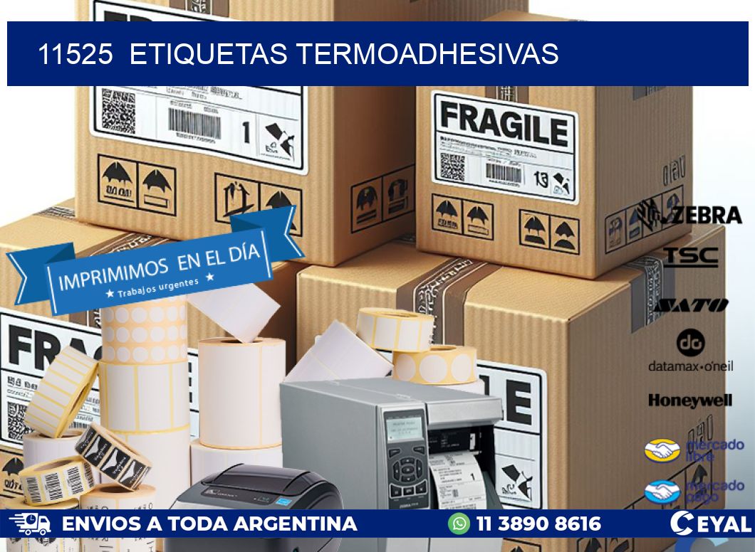 11525  ETIQUETAS TERMOADHESIVAS
