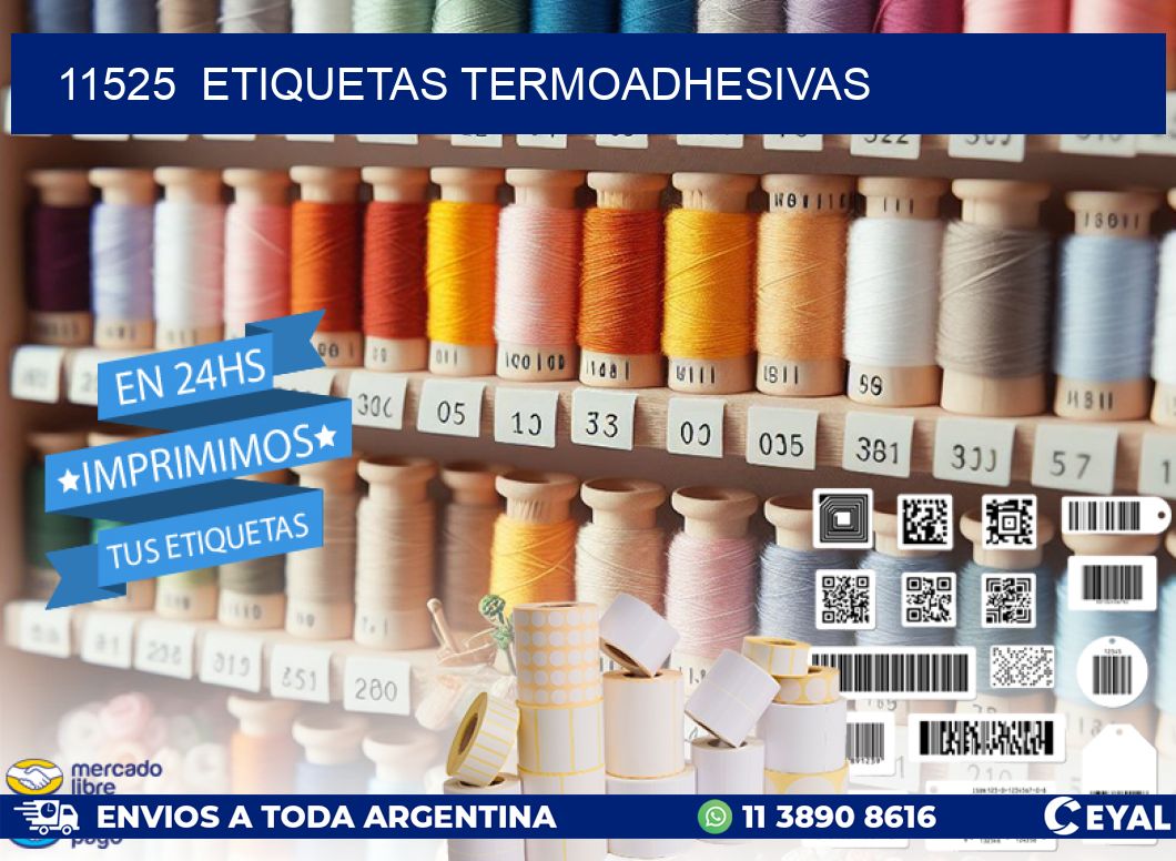 11525  ETIQUETAS TERMOADHESIVAS