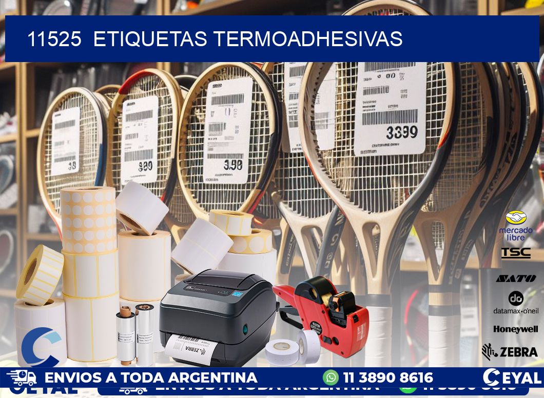 11525  ETIQUETAS TERMOADHESIVAS