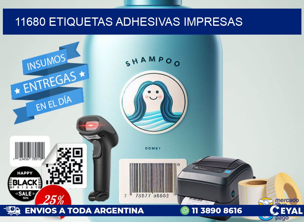 11680 ETIQUETAS ADHESIVAS IMPRESAS