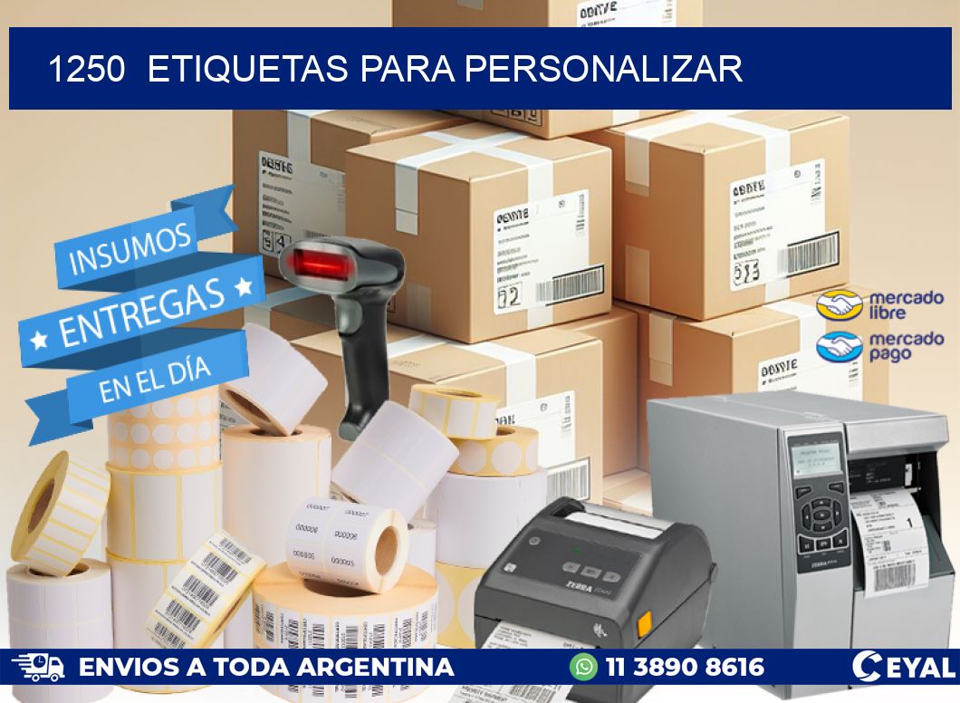 1250 ETIQUETAS PARA PERSONALIZAR