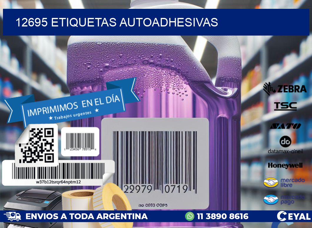 12695 ETIQUETAS AUTOADHESIVAS