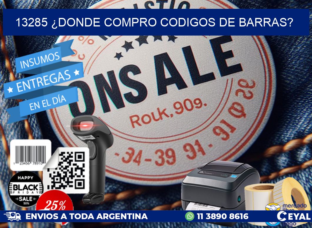 13285 ¿DONDE COMPRO CODIGOS DE BARRAS?