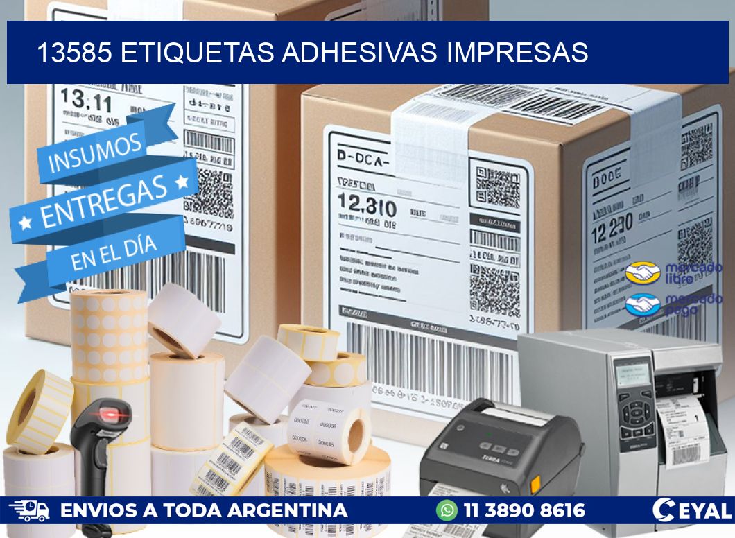 13585 ETIQUETAS ADHESIVAS IMPRESAS