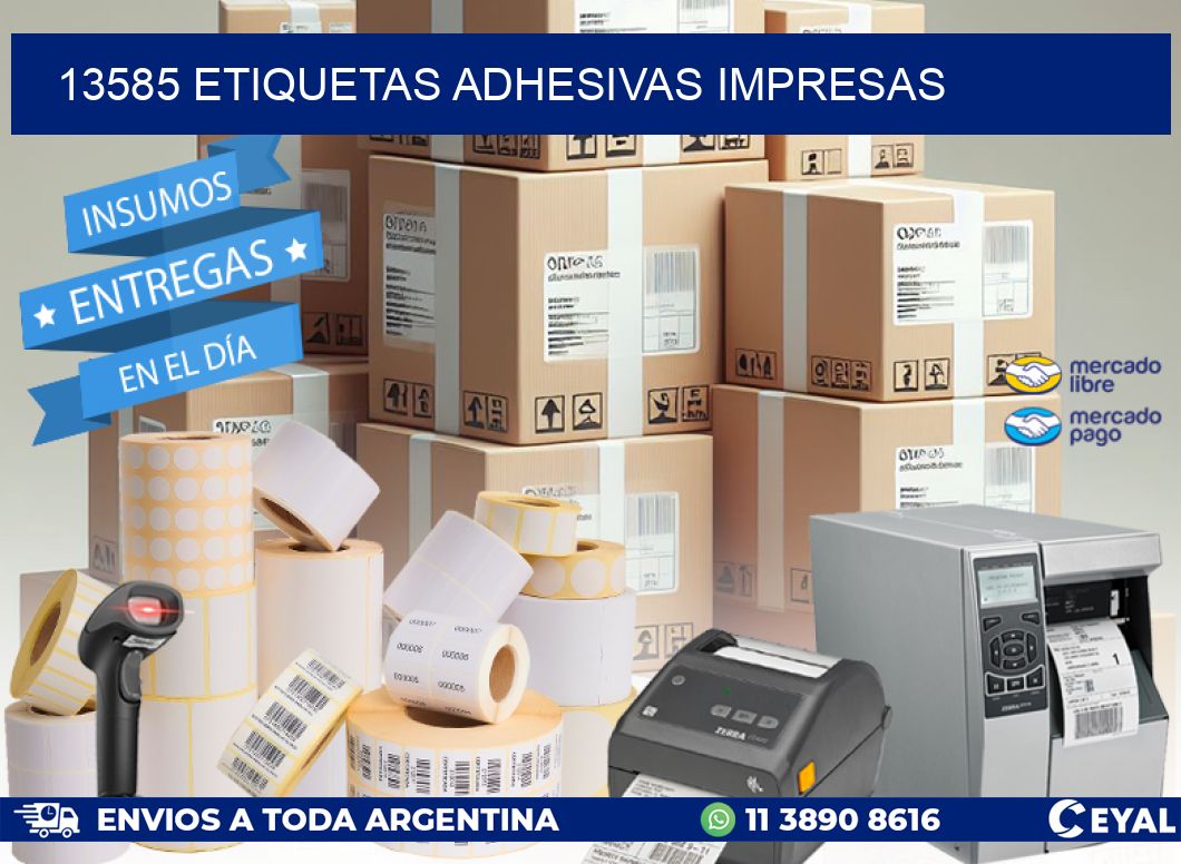 13585 ETIQUETAS ADHESIVAS IMPRESAS
