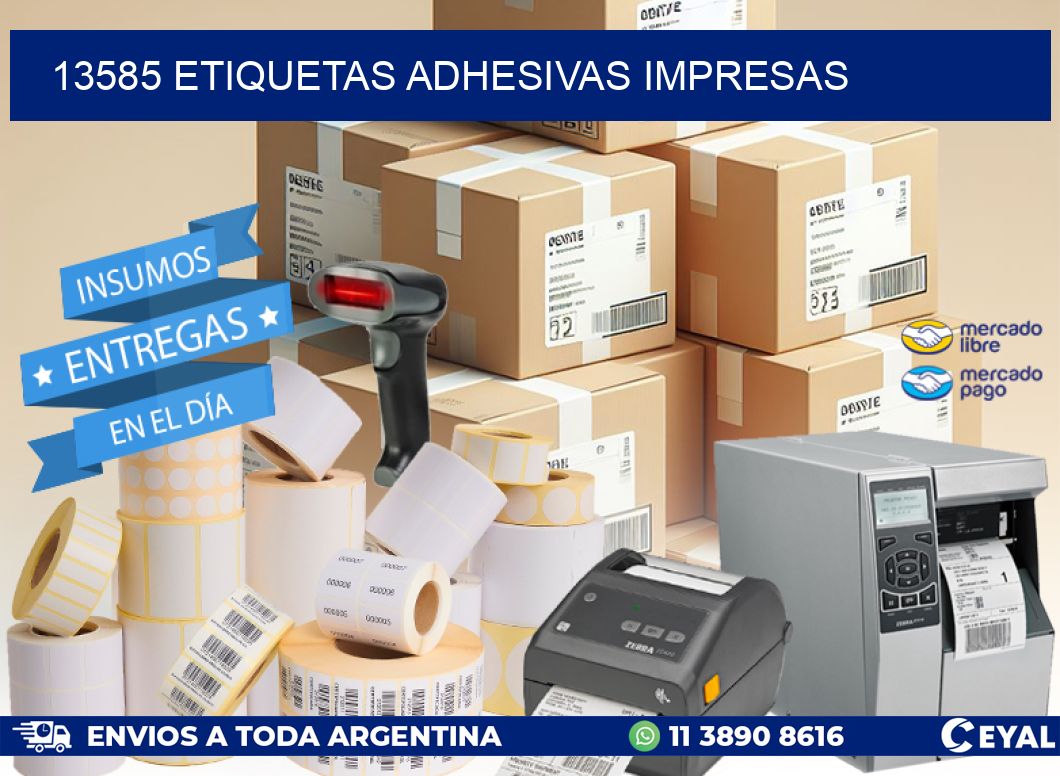 13585 ETIQUETAS ADHESIVAS IMPRESAS