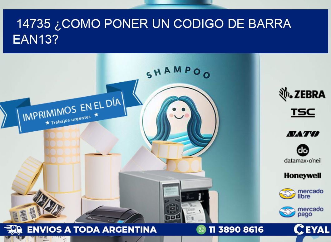 14735 ¿COMO PONER UN CODIGO DE BARRA EAN13?