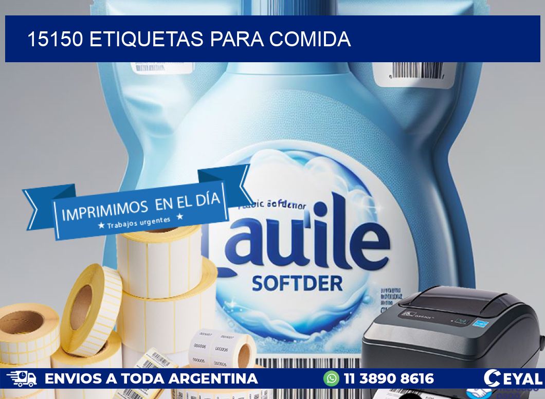 15150 ETIQUETAS PARA COMIDA