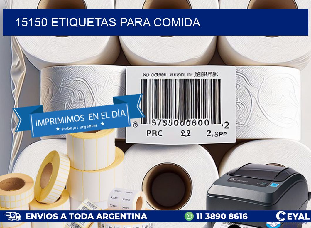 15150 ETIQUETAS PARA COMIDA