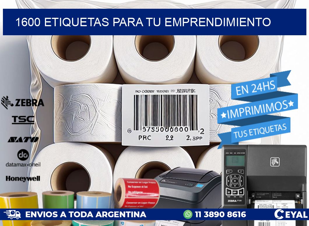 1600 ETIQUETAS PARA TU EMPRENDIMIENTO