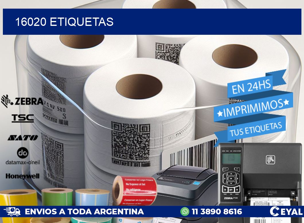 16020 ETIQUETAS