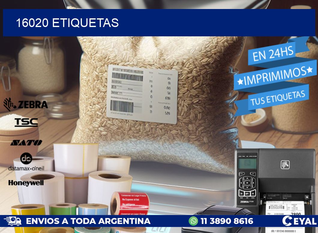16020 ETIQUETAS